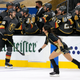 A member of the Knights Crew skates off to pick up ANOTHER hat.